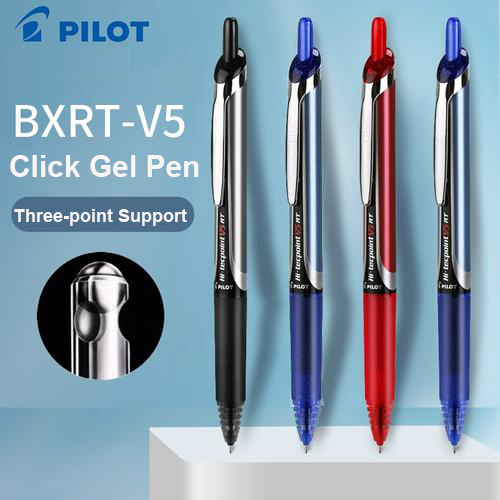 Pilot Pen V5 - 日本パイロット ゲルインクペン 0.5 BXRT-V5 3ポイントチップ 大容量ローラーボールペン
