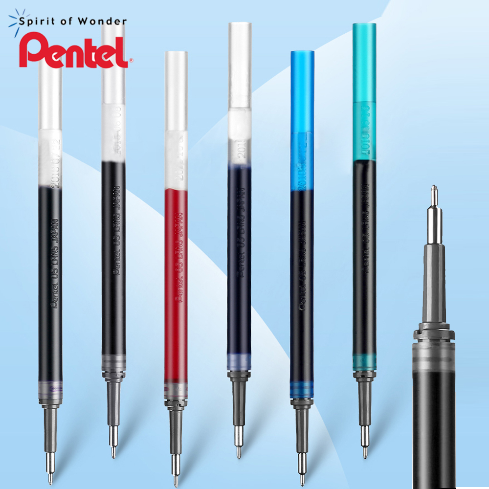 Pentel Pen Energel - 1ペンジェルリフィルlrn5滑らかで速乾性の0.5mmカラー詰め替えbln75/bln2005/bln105ボールペン文房具用