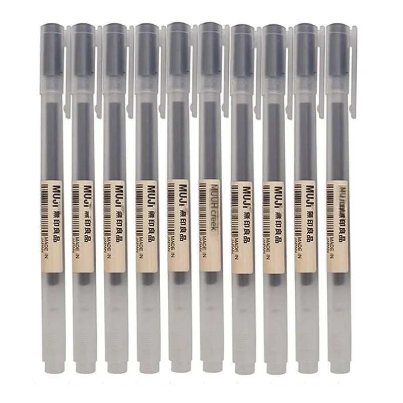 Pentel Pen Energel - 6/8 ピース/セット MUJIs ゲルペン黒/赤/青 0.38/0.5 ミリメートルインク日本カラーペンオフィス学校ボールペン日本かわいい文房具