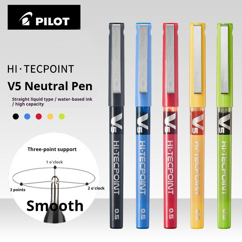 Pilot Pen V5 - パイロットローラーボールペン、BXC V5 V7 Hi-Tecpoint詰め替え式カートリッジシステム液体インク0.5mm 0.7mmチップローリングボールゲルペン