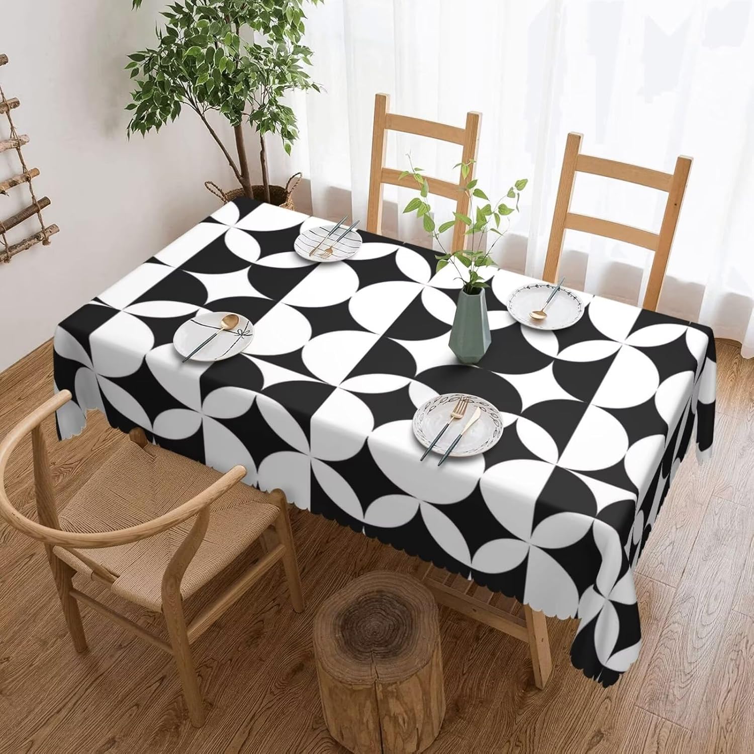 ミニマリストミッドセンチュリーモダンテーブルクロス、プレミア - Century Textile & Sewing Supply Photos のレビューと価格