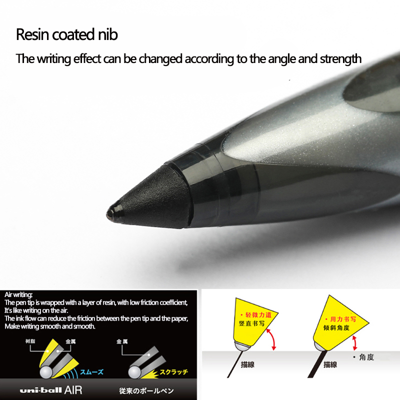 日本ユニボール AIR ストレート液体ゲルペン文具 0.5  - Pilot Pen V5 のレビューと価格