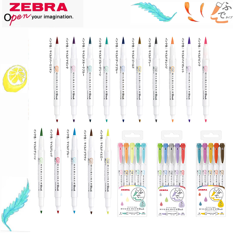 ゼブラ-デュアルチップ蛍光ペン、カラーハンドブックペン、学生 - Zebra Pen Mildliner のレビューと価格