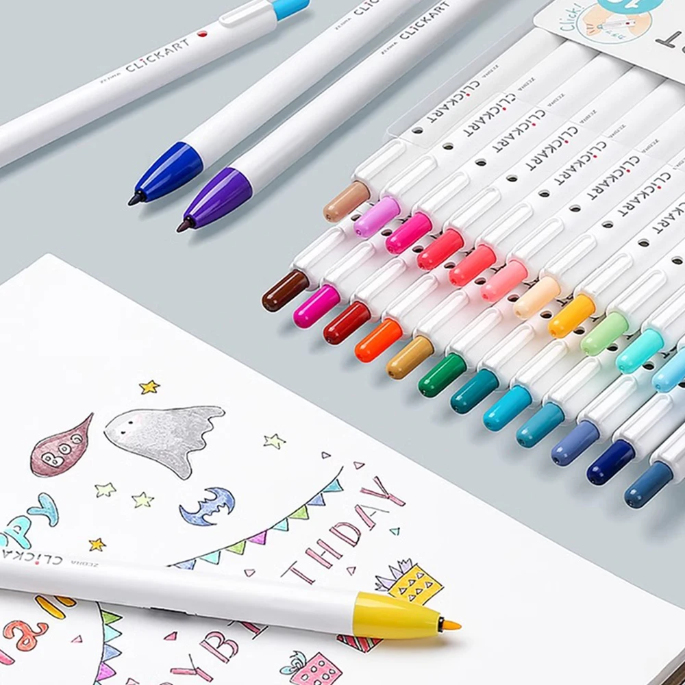 ゼブラ-クリックアート蛍光ペン、マーカー、マイルライナー、学 - Zebra Pen Mildliner のレビューと価格