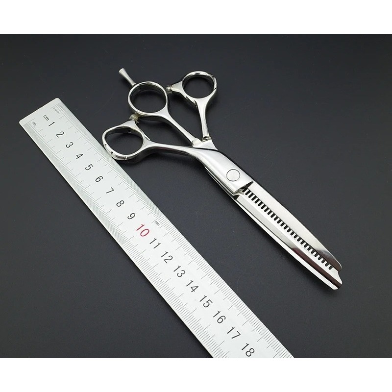 【ホットセール】6インチ3枚刃プロフェッショナルヘアカットは - Pinking Shear Blade のレビューと価格