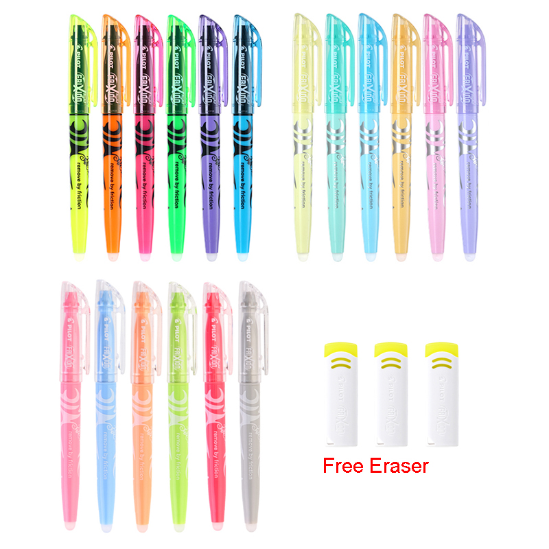 6 10pcsパイロットSW-FLフリクション消去可能な蛍光 - Pilot Pen Frixion のレビューと価格
