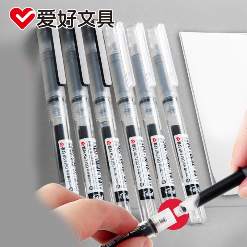 速乾性 0.5 ミリメートルローラーペン黒赤インクストレート - Pilot Pen V5 のレビューと価格