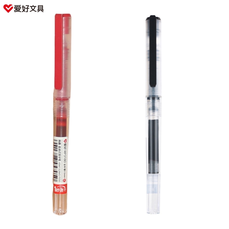 速乾性 0.5 ミリメートルローラーペン黒赤インクストレート - Pilot Pen V5 のレビューと価格