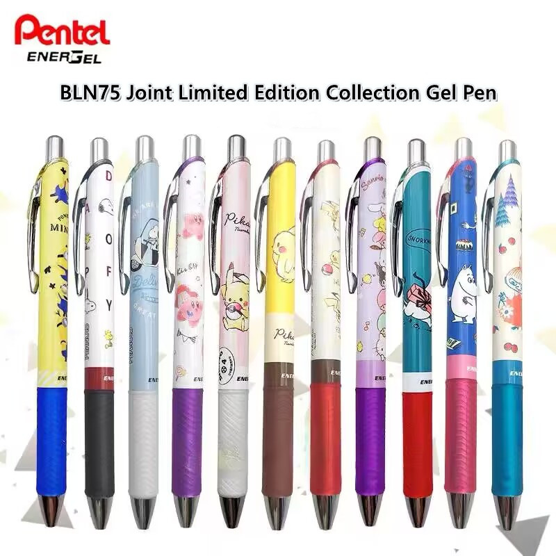 ペン先-速乾性ブラックジェルペン、bln75、かわいい漫画、 - Pentel Pen Energel のレビューと価格