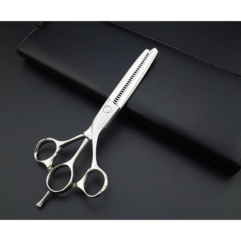 6インチ3枚刃プロ用ヘアカットシザー、理髪用ハサミ、ピンキン - Pinking Shear Blade のレビューと価格