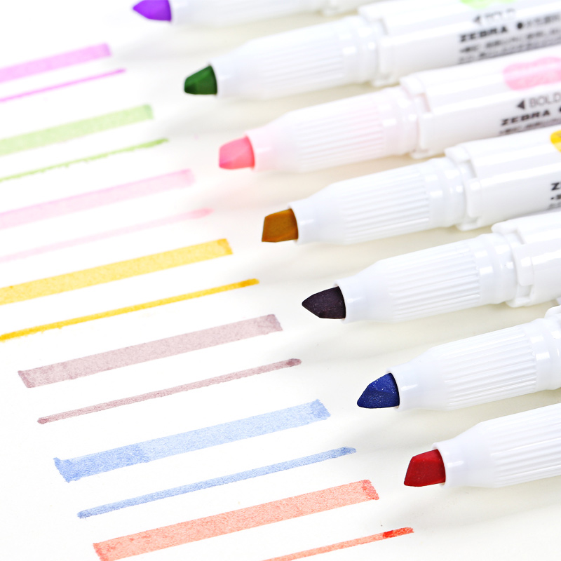 ゼブラwkt7マイドライナーマーカーペン、ダブルチップハイラ - Zebra Pen Mildliner のレビューと価格