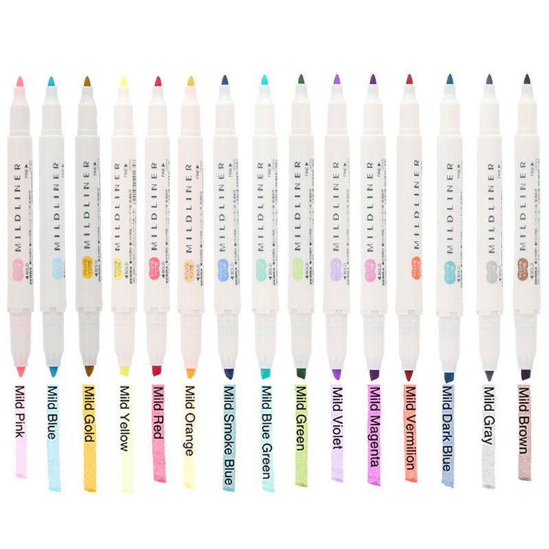 ゼブラwkt7マイドライナーマーカーペン、ダブルチップハイラ - Zebra Pen Mildliner のレビューと価格