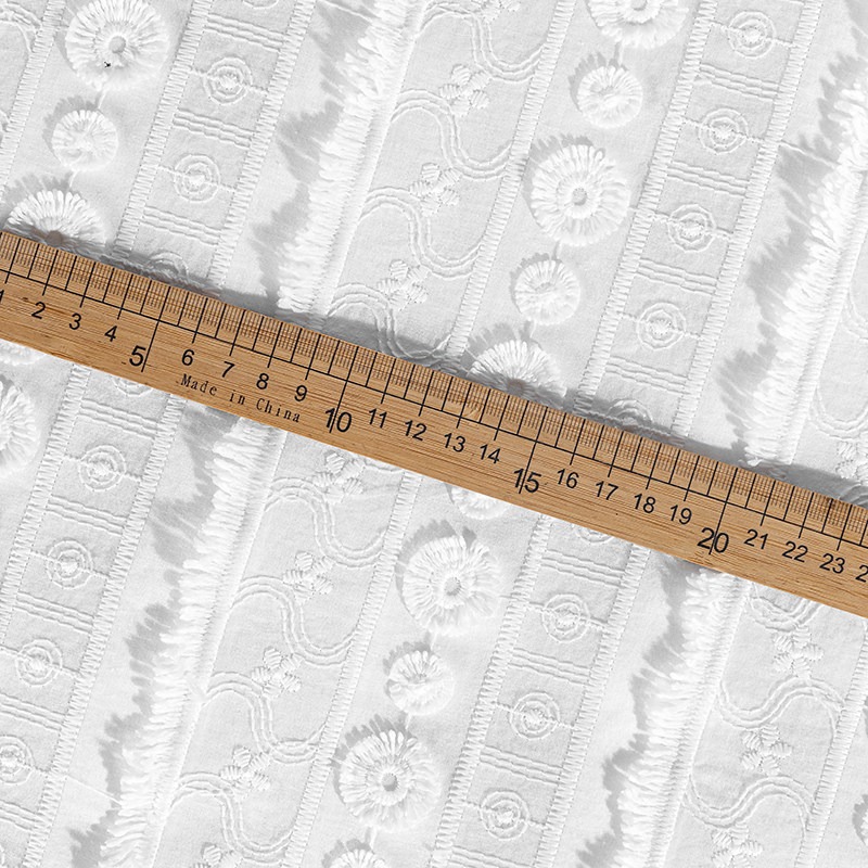 新しいミルクシルク糸刺繍レーストリム生地、円形タッセルエッジ - Sewing Embroidery Fabric のレビューと価格
