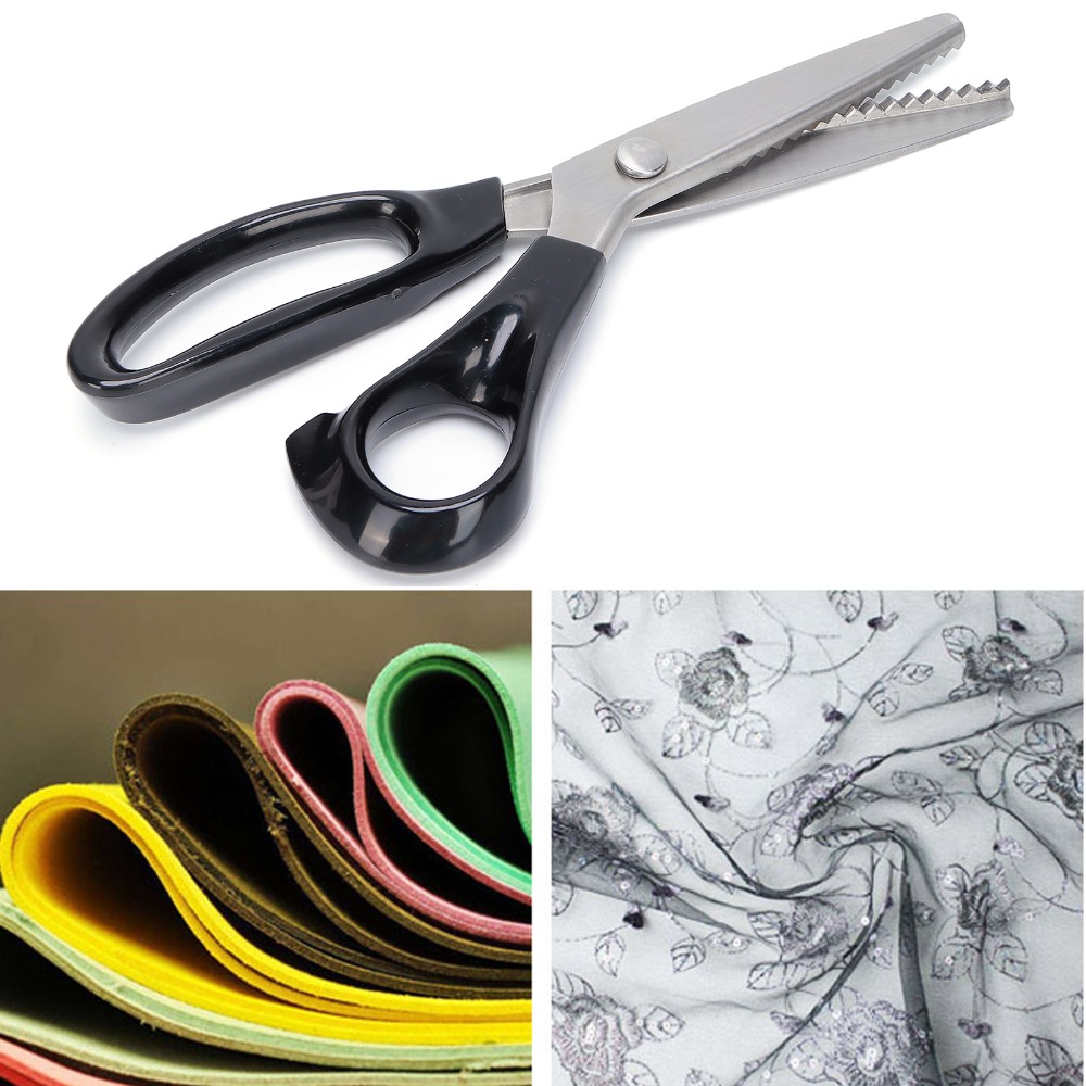 波状鋸歯状刃ピンキングハサミステンレス鋼快適グリップ装飾用刃 - Pinking Shear Blade のレビューと価格