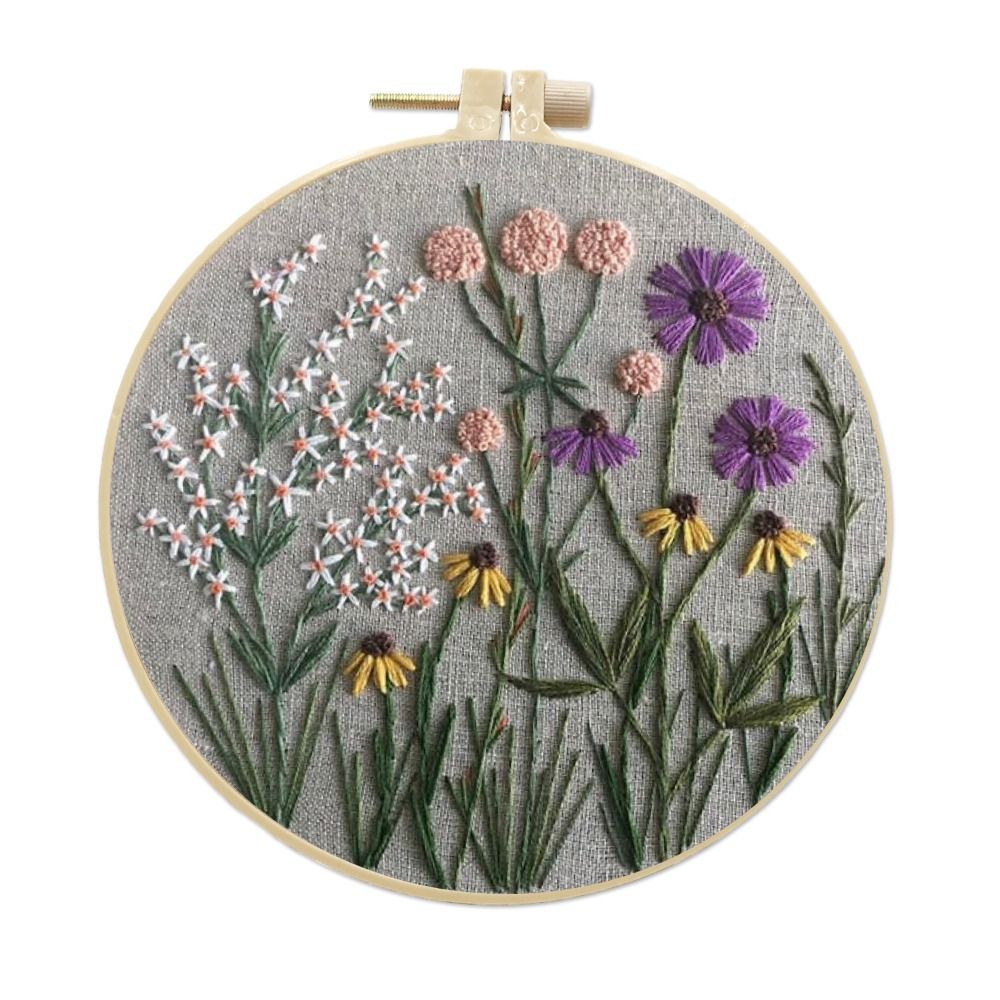 花柄 DIY 刺繍キットニードルパンチ針糸クロスステッチキッ - Textile Sewing Patterns のレビューと価格