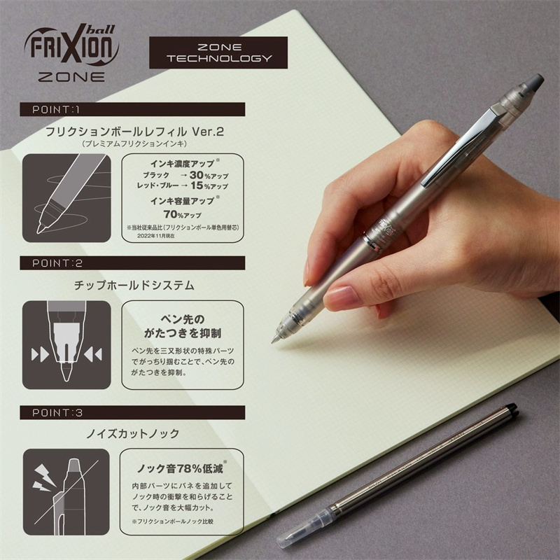 日本パイロット フリクション消せるゲルペン ボールノック L - Pilot Pen Frixion のレビューと価格