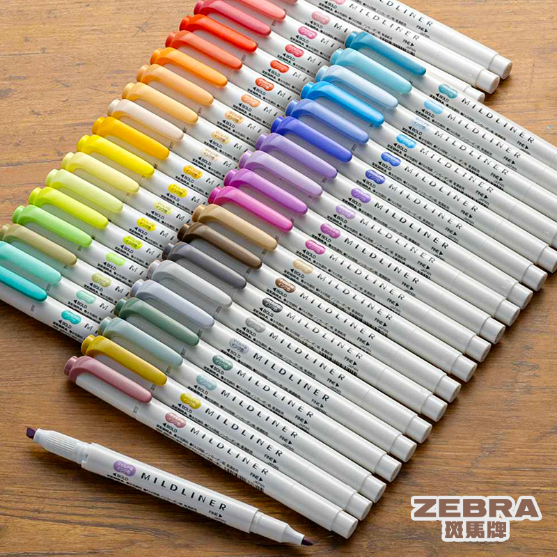 日本ゼブラ マイルドライナー ハイライター 水性マーカーペン - Zebra Pen Mildliner のレビューと価格