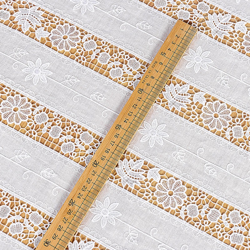 新しいコットンフリンジレース刺繍生地、衣料品やホームテキスタ - Sewing Embroidery Fabric のレビューと価格
