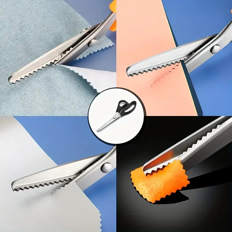 プロ仕様のピンキングシザー、鋸歯状の刃、頑丈な布切りはさみ、 - Pinking Shear Blade のレビューと価格